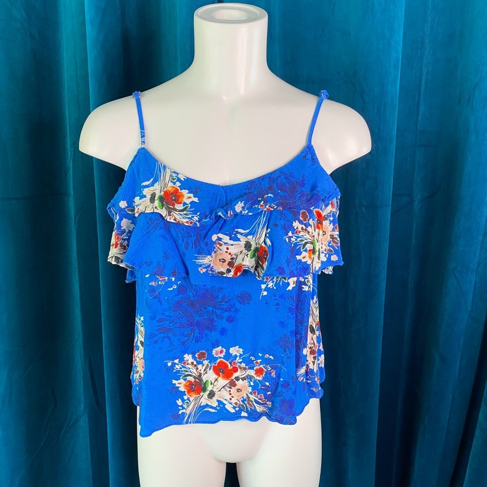 Willow & Clay Cold Shoulder Ruffle Floral Blouse - Picture 3 of 9